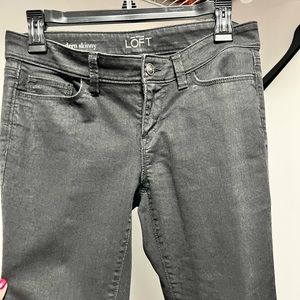 Ann Taylor Loft Modern Skinny Jeans 27/4 Petite Black Wash (faded black)